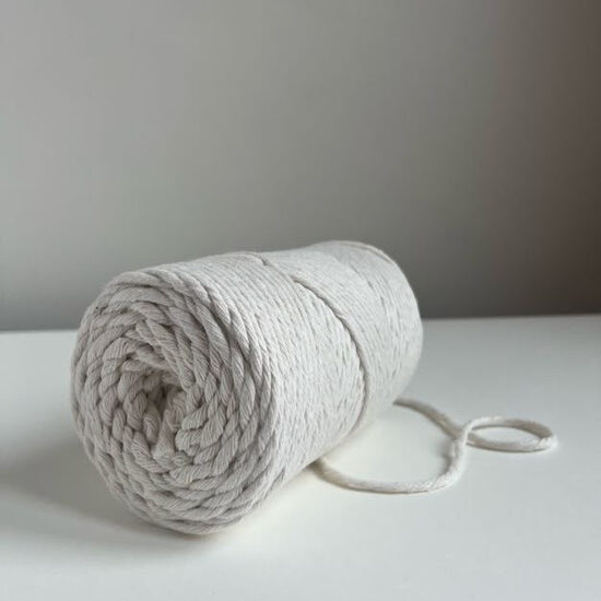 Dabīgi balta, 1 kg, 3mm, viena pavediena